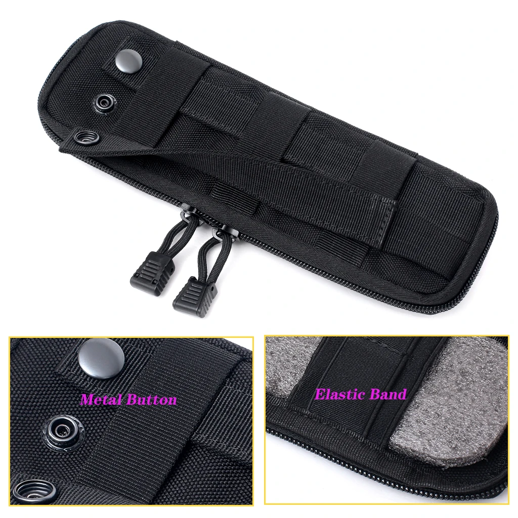 Outdoor Molle Pouch Tactical Knife Pouches Small Waist Bag EDC Tool Hunting Bags Pen Holder Case Airsoft Knives Holster