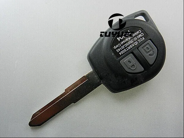 

5PCS /10PCS 2 Buttons Remote Key Shell For Suzuki Grand Vitara Swift Ignis Car Key Blanks Case + Button rubber pad