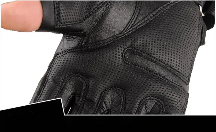 PU Leather Combat Gloves Men SWAT Special Forces Shoot GYM Gloves Knuckle Full Finger Fight Paintball Gloves