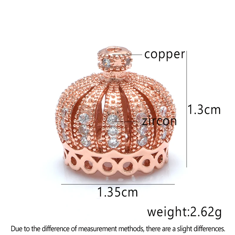 1PCS 14*13mm  DIY Tassels Crown Bead Caps Accessories For Women\'Jewelry Tassel Earring Pearl Necklace Gift  Making