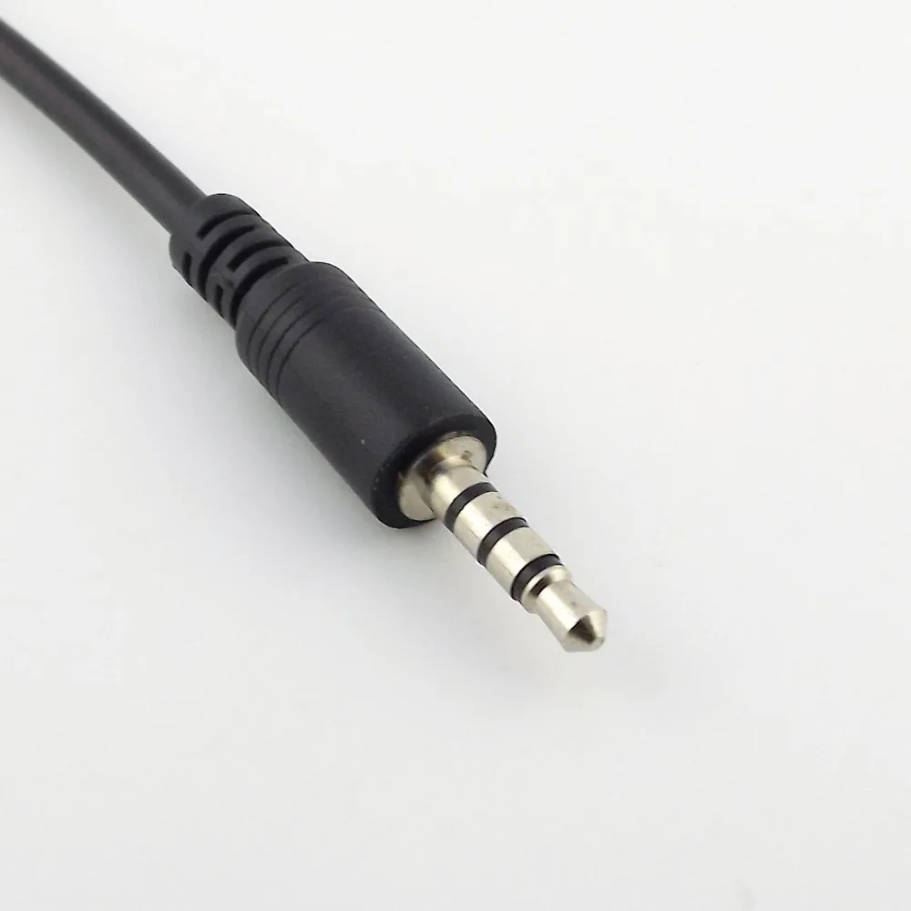 1 pc Micro USB męski na Stereo 3.5mm męski samochód AUX kabel 40 cm