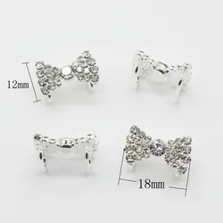 10pcs/pack 18mm*12mm Rhinestone buckles slide buckles/Invitation Ribbon slider wedding decoration