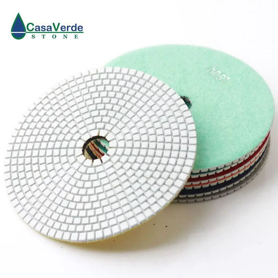 Tablete d150mm com 2.5mm 6 polegadas almofadas de polimento almofadas de polimento de diamante seco e molhado para pedra