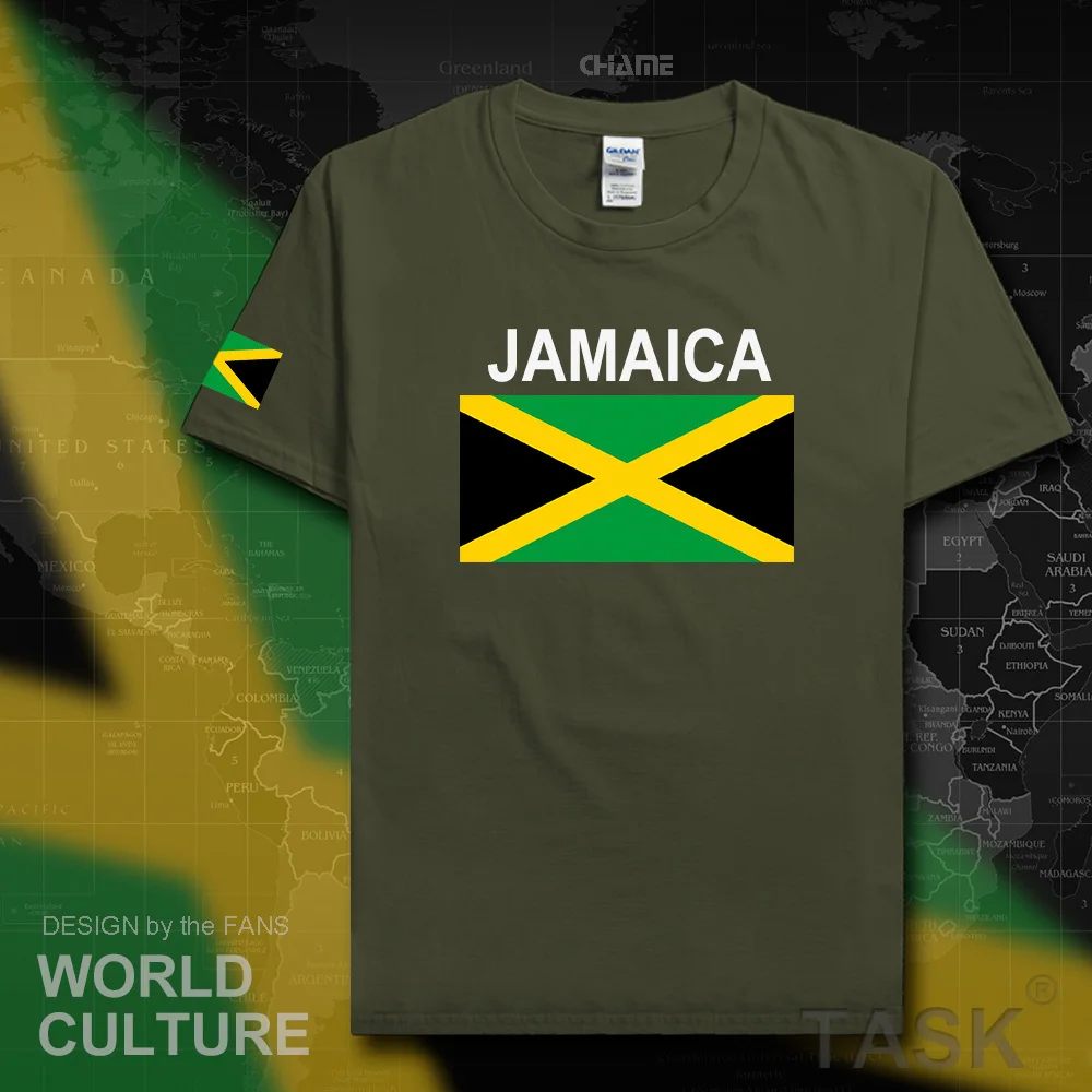 Jamaica men t shirt fashion 2017 jerseys nation team tshirt 100% cotton t-shirt gyms clothing tees country sporting JAM Jamaican