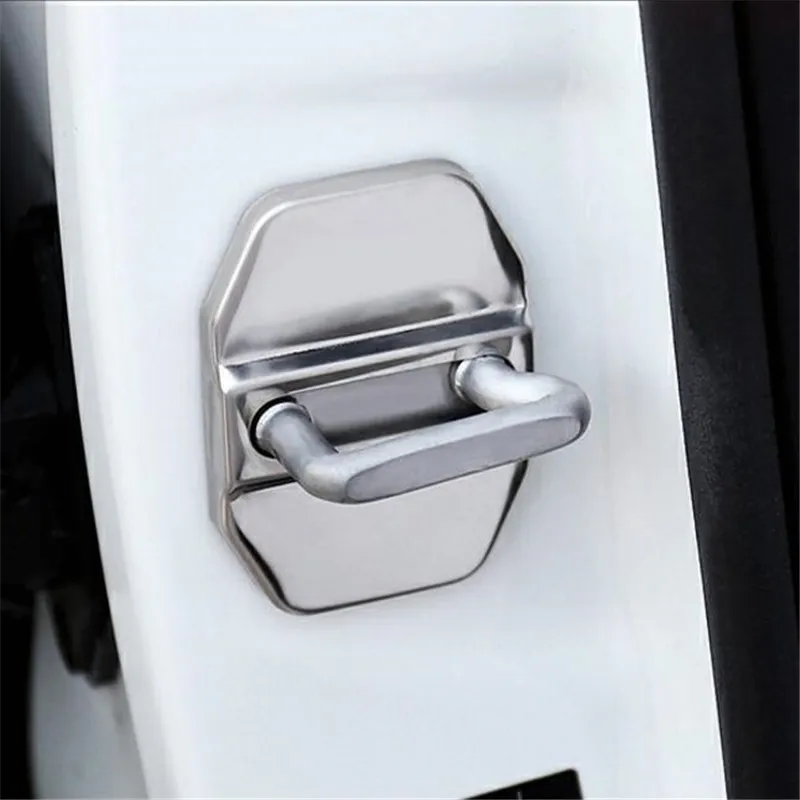 2pcs/set Car Door Rust Resistant Door Lock Buckle Cover Case For Mini Cooper S Hatchback F55 F56 Car Styling Accessories