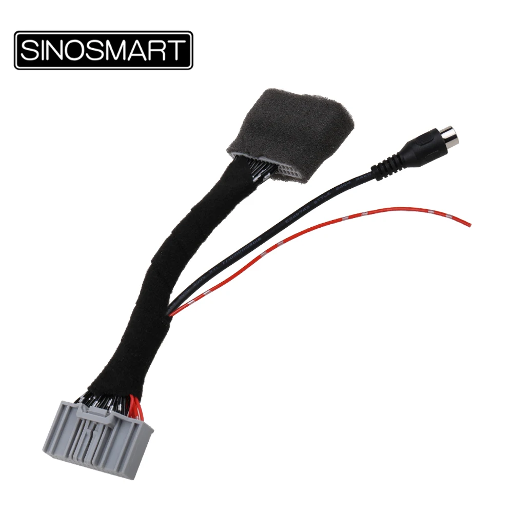 SINOSMART C32D 32PIN Camera Connection Cable for Honda CRV CR-V 2017 5 inch/7 inch OEM Original Monitor Keep the Car Wiring