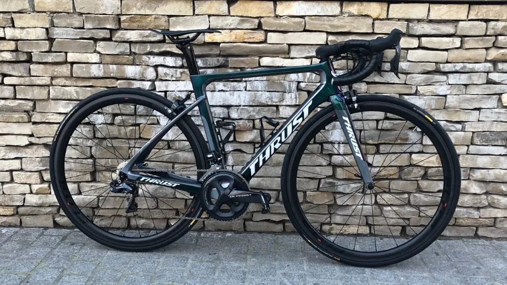Thrust Speed Frame T1000 Carbon-Rennradrahmen Di2 Mechanisch UD Fahrradrahmen Größe 2 Jahre Garantie 700C x 25C – Detail 19