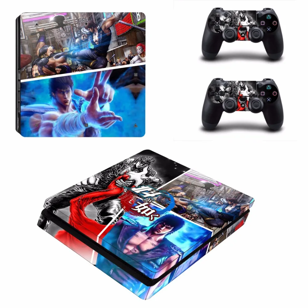 Yakuza Hakuto Ga Gotoku PS4 Slim Skin Sticker Decal For Sony PlayStation 4 Console and 2 Controllers PS4 Slim Skins Stickers