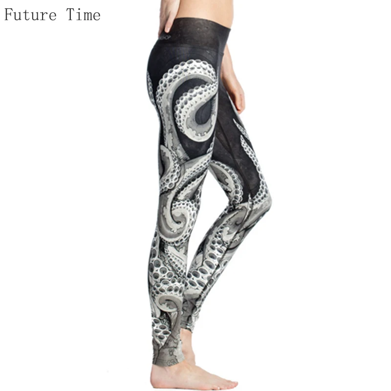 Female New Arrival Cool Individual Leggings 2024 Octopus 3D Print Fashion Legging Bodycon Slim Fitness Pant L0011 High Quality