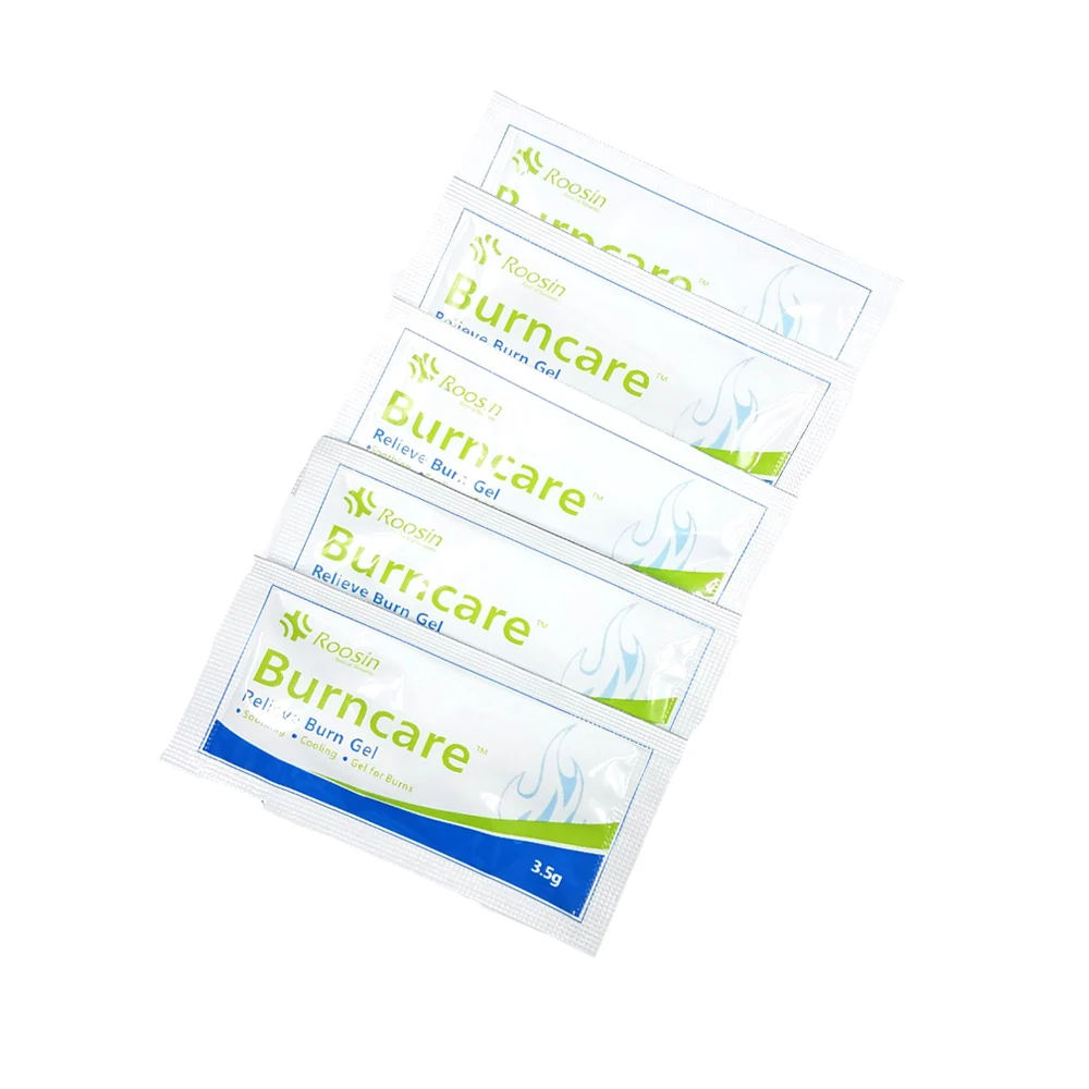 5 ชิ้น/ล็อตเจลสำหรับ Burns ชุดอุปกรณ์ปฐมพยาบาล Pad First Aid Kit Dressing Cooling, soothing Burn Cream น้ำร้อนลวกแผล Care