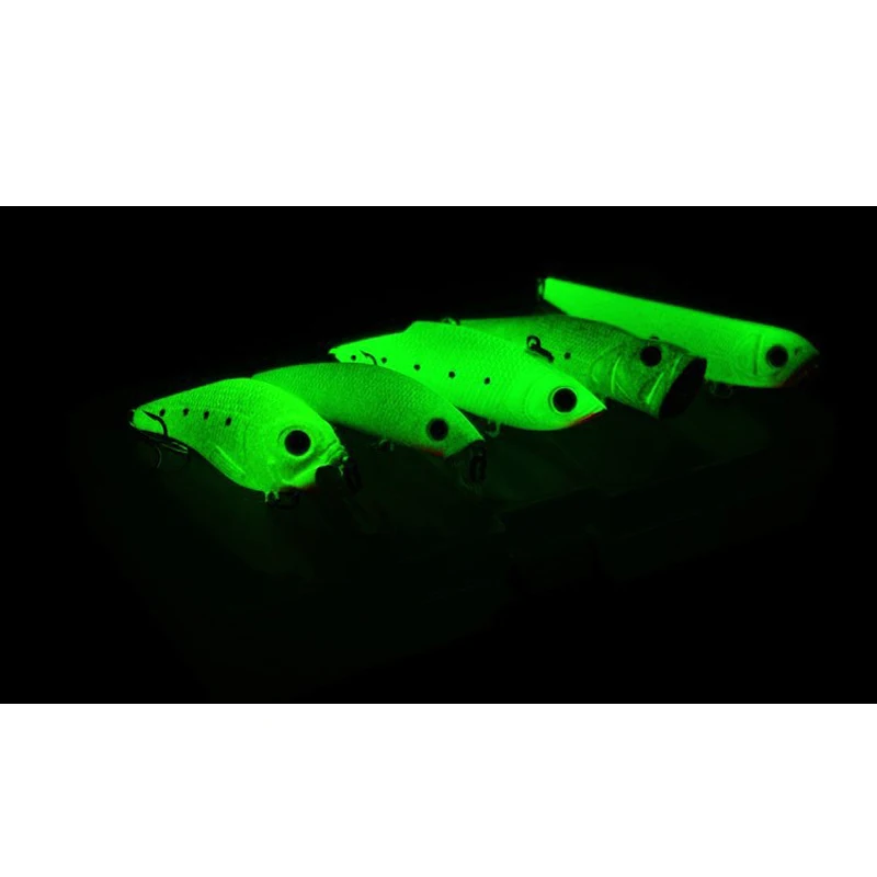 VIB Minnow Pencil Popper Crank - Señuelo luminoso nocturno para pesca - imagen 3