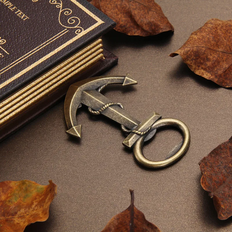 Creative Wedding Birthday Vintage Aeneous Anchor Shaped Bottle Opener Beer Opener