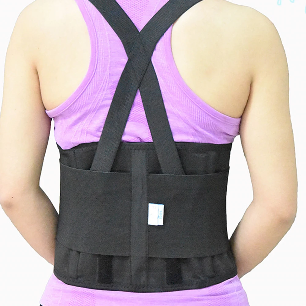 Working Industrial Back Waist Lumbar Spine Braces Supports Belt Trainer Training Corset Shaper Cincher