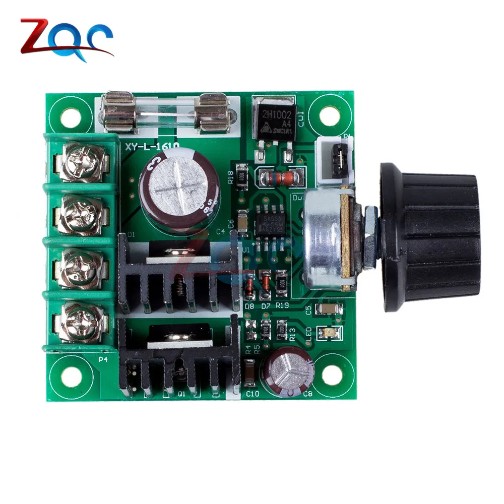 12V-40V 32V 10A Auto PWM DC Motor Speed Controller Regulator Governor with Knob Switch Volt Regulator Dimmer 400W Board Module