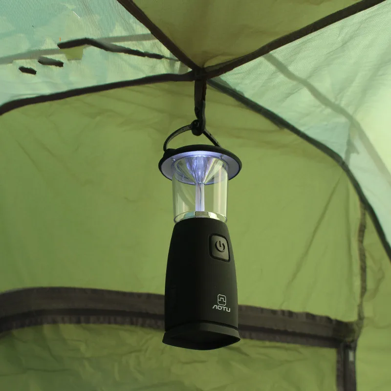 Portable solar camping lights Lantern USB tent camp night mini rechargeable lamp outdoor LED hiking gear pocket tools