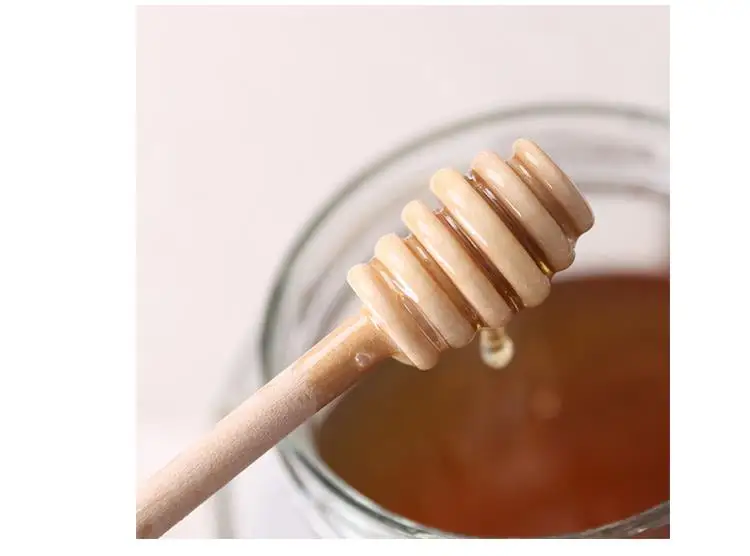 500pcs/lot 23MM*30MM*150MM Wooden Honey Stick Honey Dipper Party Supply