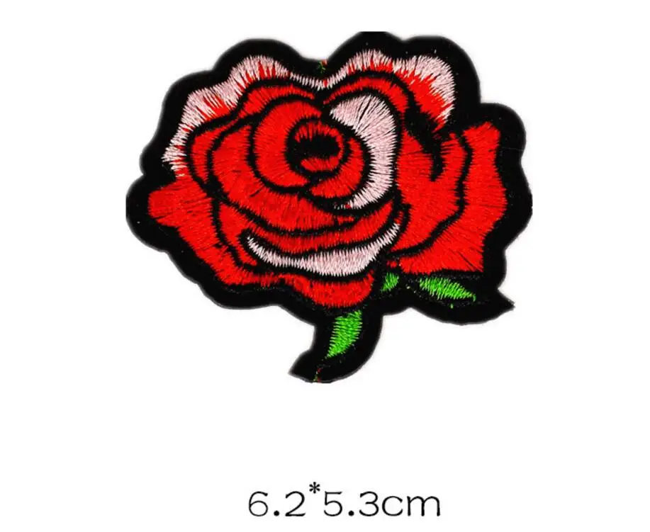 MIX6 Applique Embroidered parches bordados Iron On flowers Patches Sew on Patch stickers for jenas Clothes decoration psg jersey