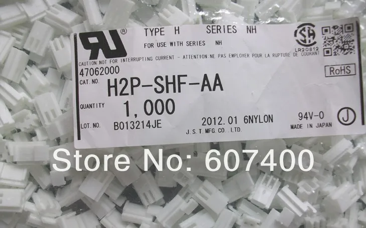 

H2P-SHF-AA White color CONN RECEPT HOUSING 2POS NH HOUSINGS Connectors terminals original parts