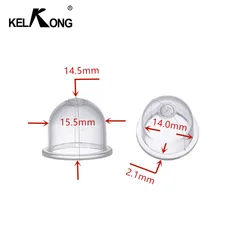 KELKONG-Pompe à carburant transparente, carburateur, ampoule d'amorçage à bulles d'huile, tronçonneuse, débroussailleuse, 15mm, 5 pièces