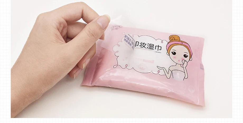 HOREC Makeup Remover Cotton Wipe Face Deep Cleansing Eyes Moisturizing  Pads Make Up Tools 25PCS Skin Care Easy To Carry