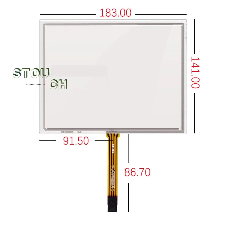 

183*141 new 8 inch touch screen industrial equipment queuing machine medical equipment car display handwriting screen ST-08005