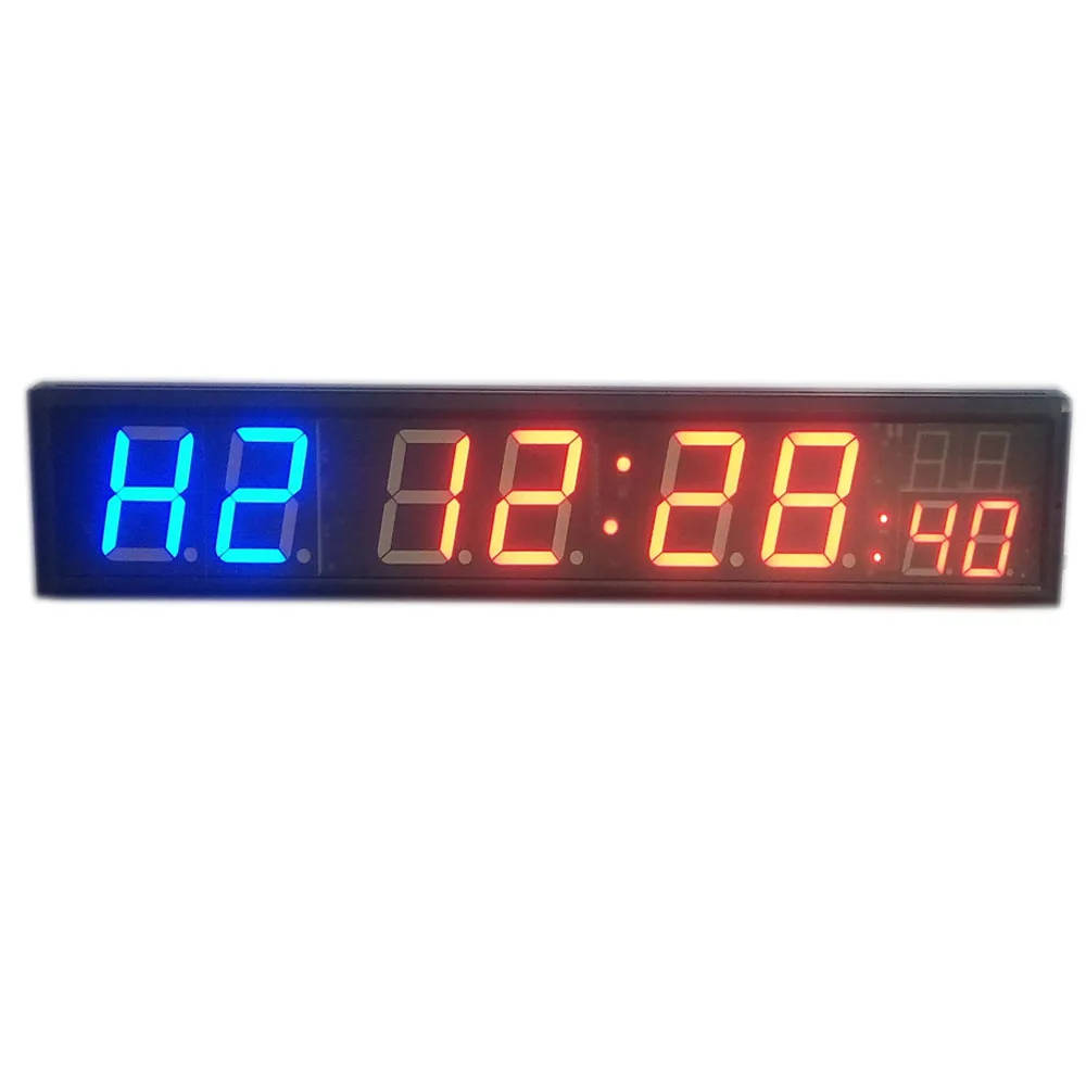 Freight free 4\'\' 8Digits LED Countdown Clock Workout Timer For Garage Home Gym Crossfit Training EMOM Tabata Fitness Timer