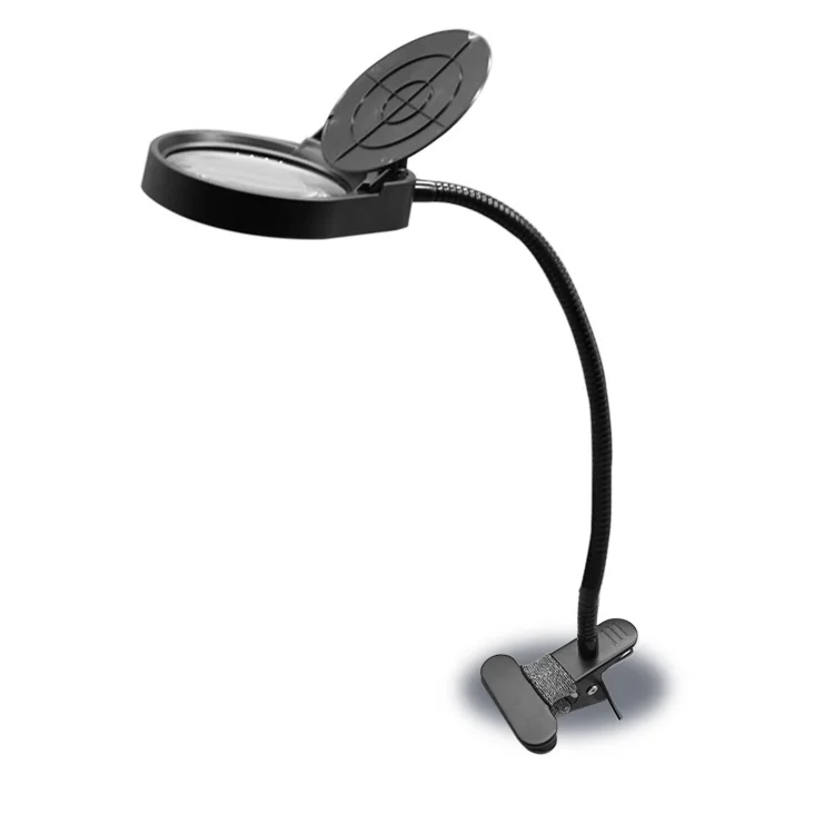 

PDOK LED 3X/10X Magnifier Table Light Dimmable Brightness Agjustable Flexible Portable Desk Lamp for Printing Reading