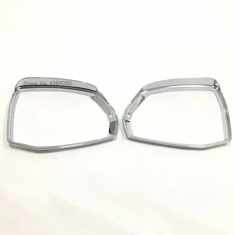 

For Audi Q7 2016 2017 2018 ABS Chrome Car rearview mirror block rain eyebrow Cover Trim With Turning Light car styling