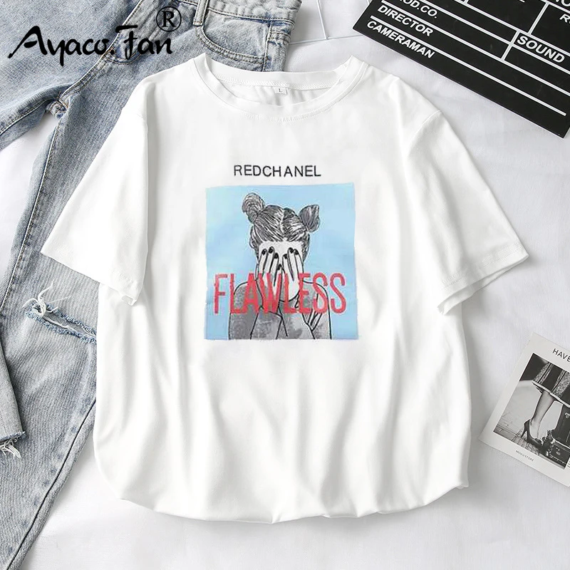 Women T-Shirts 2021 Summer New Cute Animal Girls Printed Tops Tee Female T-shirt Short Sleeve White tshirt for Lady Casual Top image 4