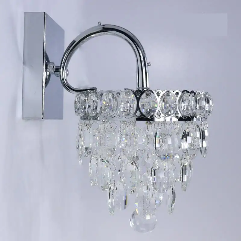 

Crystal Wall Lamps Atmospheric Study Corridor Bedroom European Luxury Living Room Tv Background Lighting Wall Lights LED