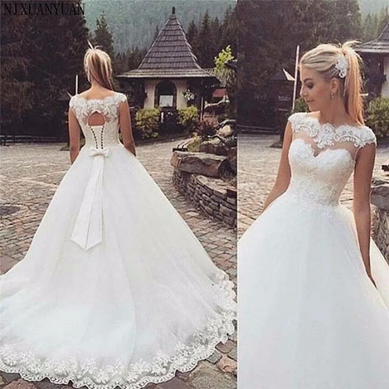 Abiti da sposa bohémien con maniche a cappuccio 2022 Plus Size su misura A-Line Vestido De Noiva abito da sposa aperto sul retro formato su misura