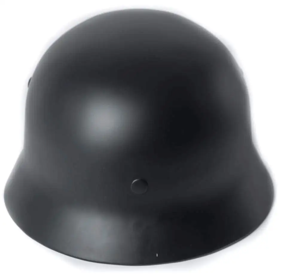 WWII German Elite M1935 M35 Steel Helmet Tactical M35 Helmet Airsoft Helmet Black - GM036