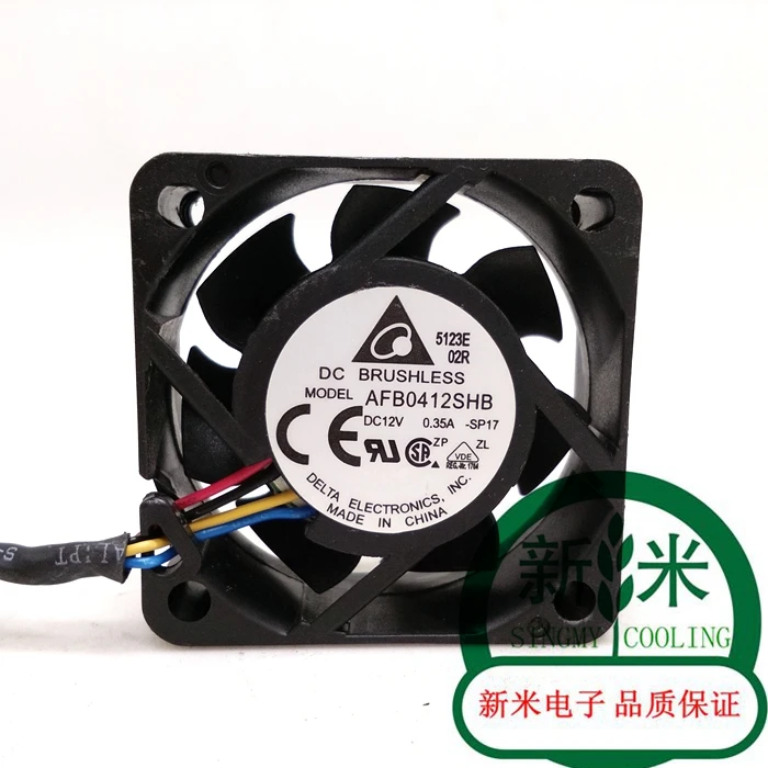 

NEW DELTA 4015 4CM AFB0412SHB 12V 0.35A 4lines / 3lines double ball bearing control speed cooling fan