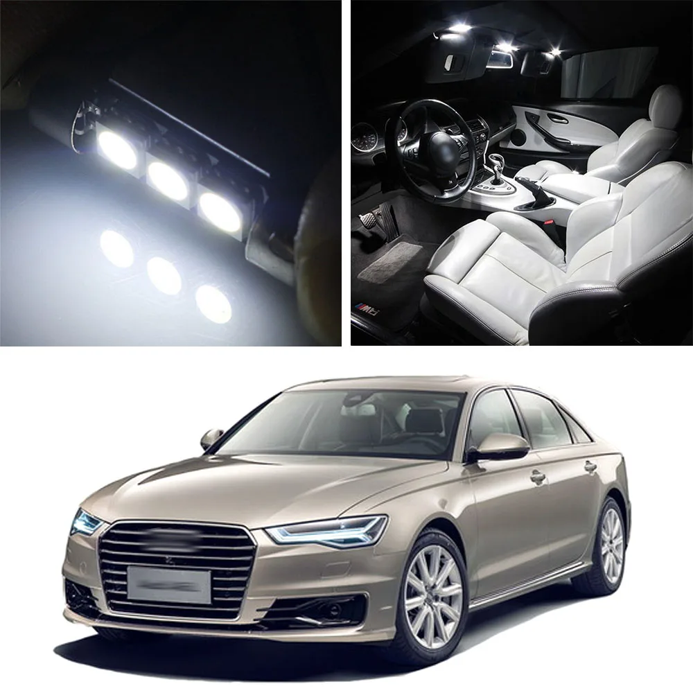 

Canbus LED Lamp Interior Map Dome Trunk Plate Light Bulbs For Audi A6 2012-2016