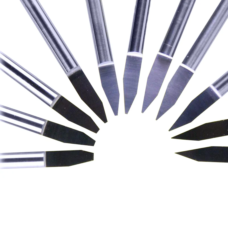 1pcs New Carbide PCB Cutter CNC Engraving knife Machine Router V Bits 30 Degree 2.0mm HUHAO