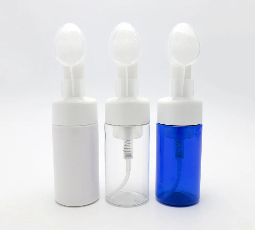 20 x 100ml Transparent Blue White pet plastic foaming Pump bottle  100cc Clear Lotion Cream Foaming  Containers Packaging