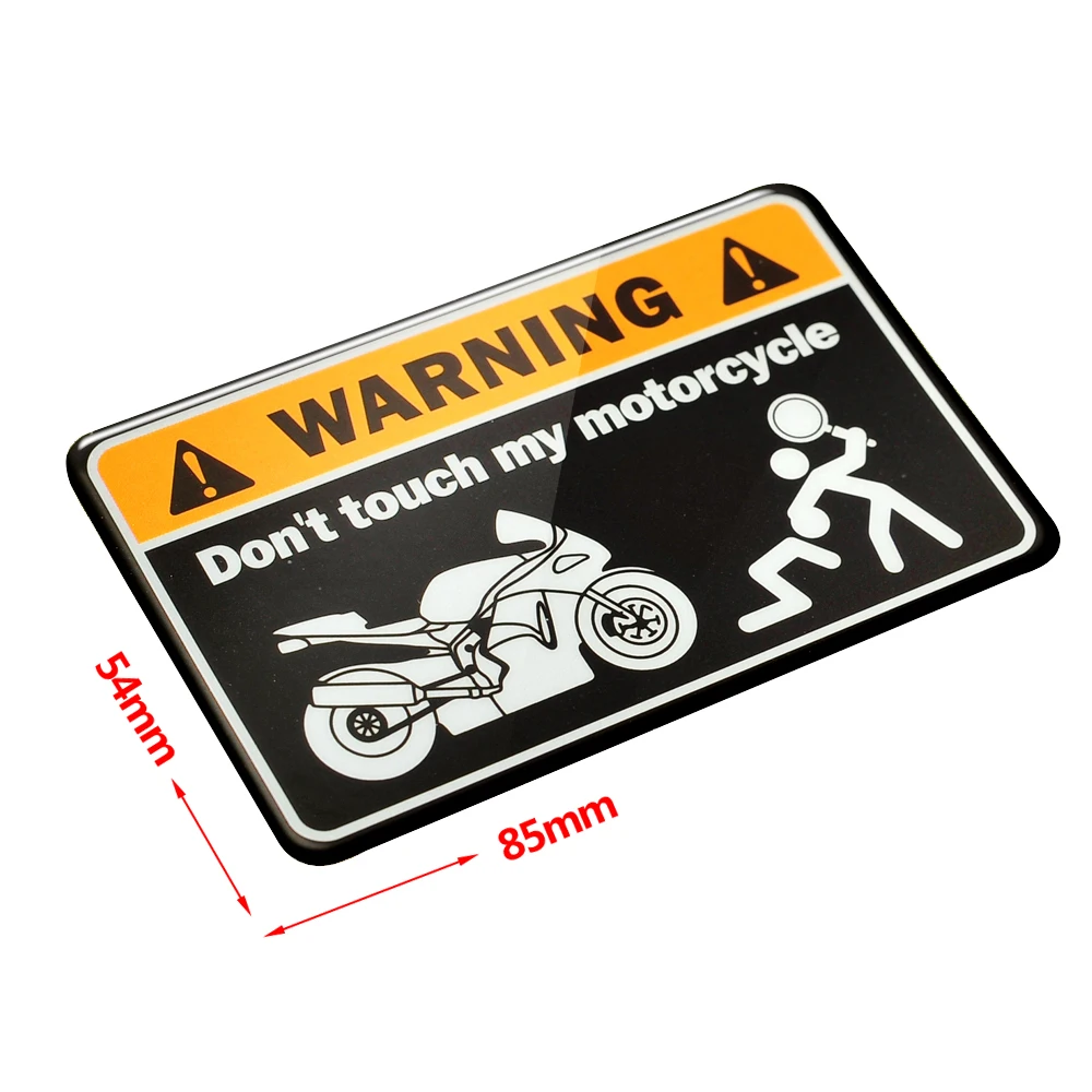 3D Warning Don't Touch My Ninja Motorcycle Decals Tank Stickers Case for Honda Yamaha Suzuki  Ducati BMW Kawasaki Ninja