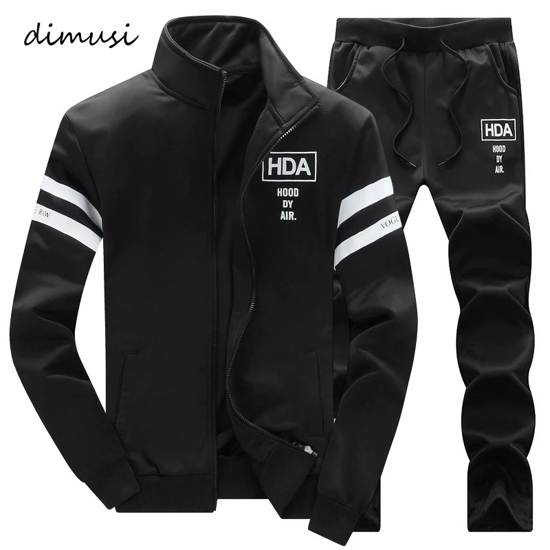 

DIMUSI Autumn Winter Mens Sportwear Suits Male Outwear Tracksuit Sweatshirts 2PC Jacket+Pant Mens Hoodies Warm Sweatshirts,TA271