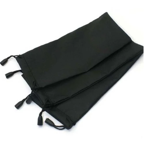 100 unids/lote 18*9 cm estuche para gafas suave impermeable tela a cuadros gafas de sol bolsa para gafas Color negro venta al por mayor buena calidad