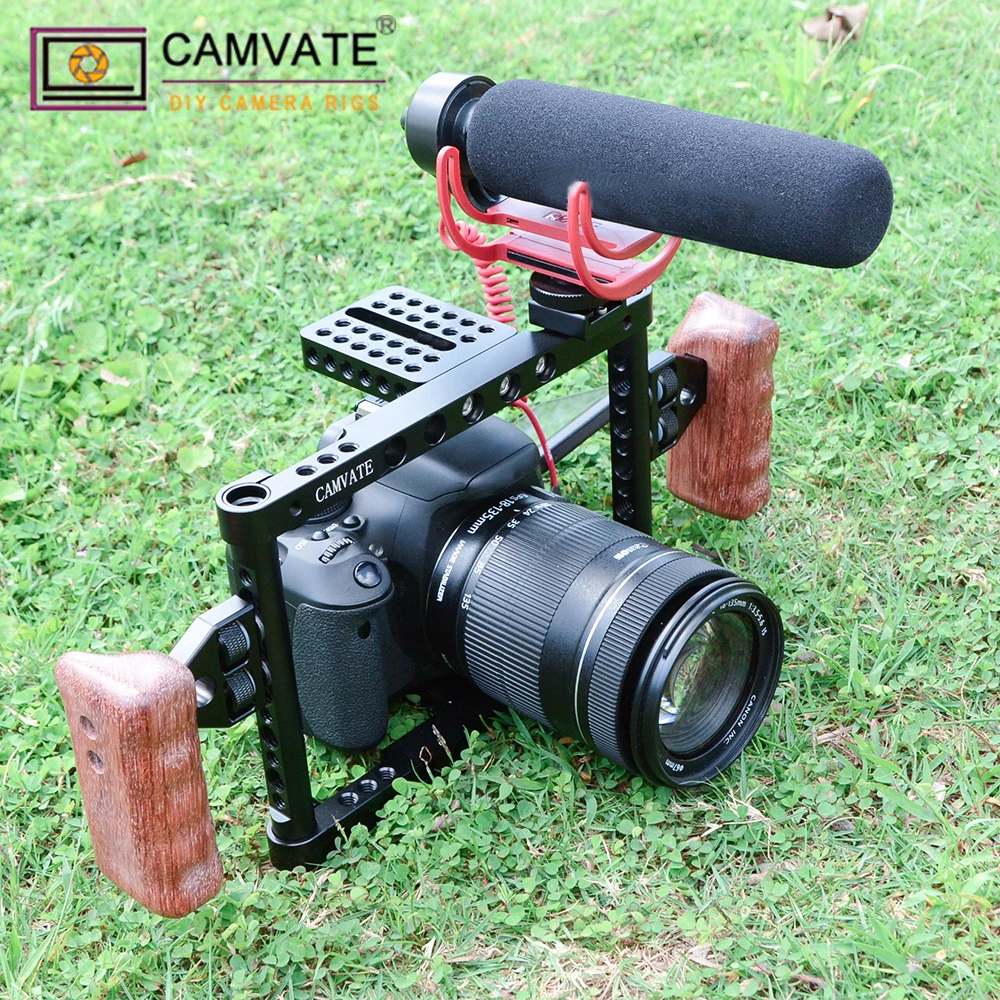 CAMVATE Camera Cage Rig For Canon 650D/600D/550D/500D/450D/7D MarkII/5D Mark11/Nikon D3200/D3300/700D/Sony a58/a7/a711/GH4/GH3