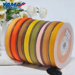 YAMA 25 28 32 38mm 100yards Yellow Gold Wholesale Grosgrain Ribbon for Gift Diy Dress Accessory House Wedding Decoration Ribbons