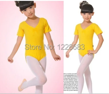 Wholesale Discount Black Yellow Light Pink Blue Hot Pink Child Kids Dance Leotard Ballet Leotard For Girls