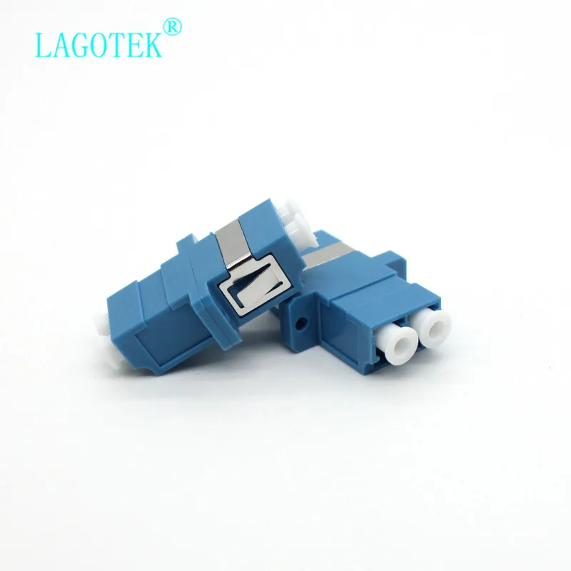 25/50/100/200Pcs LC UPC Duplex single-mode Fiber optic Adapter LC Optical fiber coupler LC UPC Fiber flange LC connector