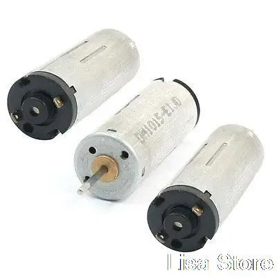 3PCS 1025 Replacement 17000RPM Rotary Speed Electric Micro Motor DC3V Volt 10 x 25mm