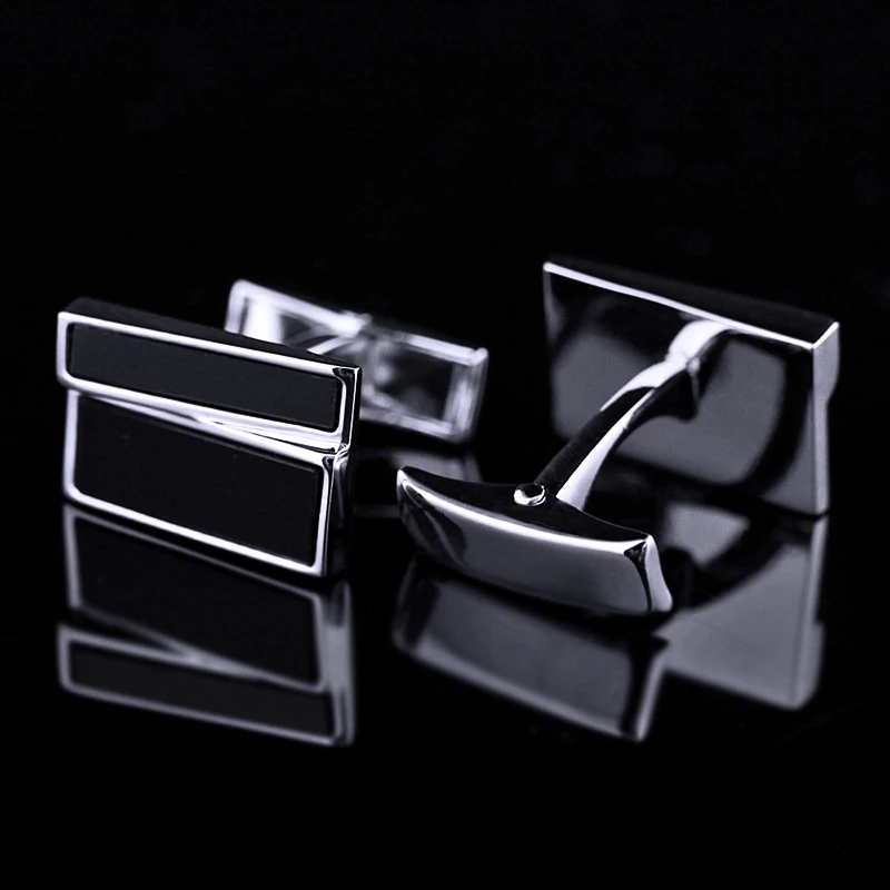 KFLK Shirt Fashion Cufflinks for Mens Brand Black Cuff links Bouton Male High Quality Luxury Wedding Groom Guests