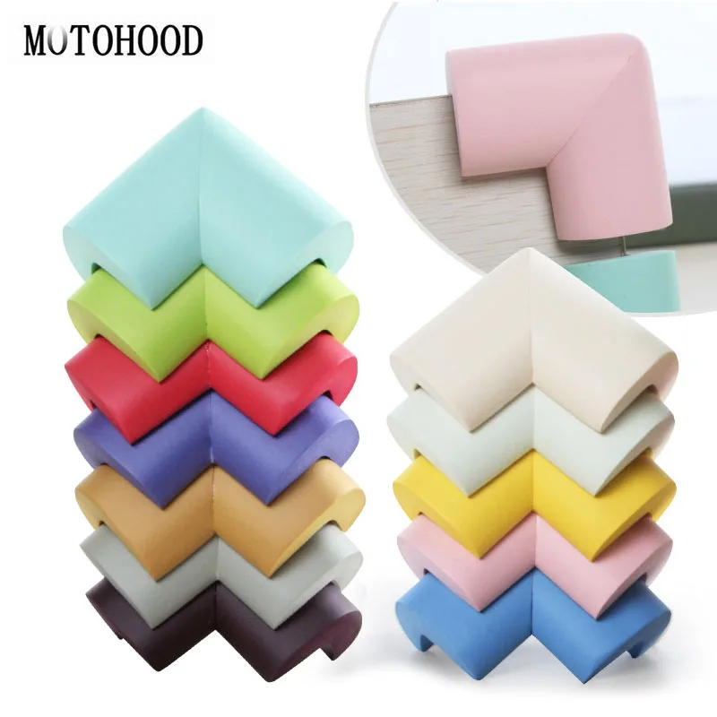 MOTOHOOD 10pcs Kids Baby Soft Safety Table Corner Edge Guard Protection Cover Children Multicolor Edge & Corner Guards