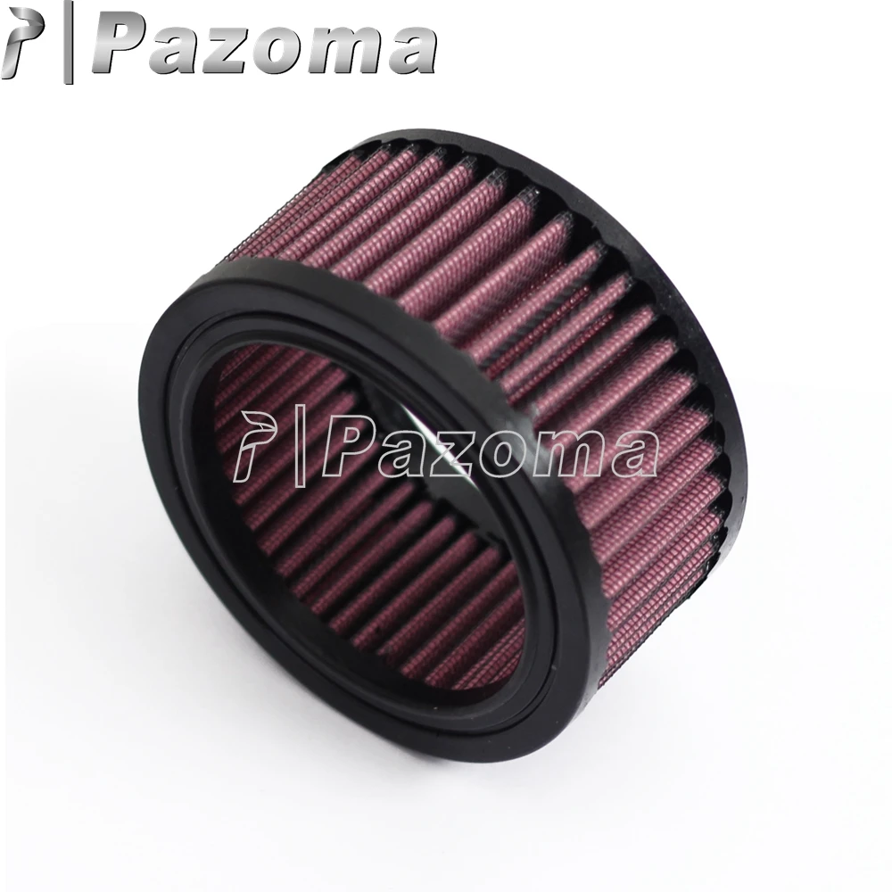 Universal Motorcycle Air Filter Cotton Gauze Round 6ml Intake Fuel Cleaner For Harley Honda Suzuki Yamaha Kawasaki Cafe Racer