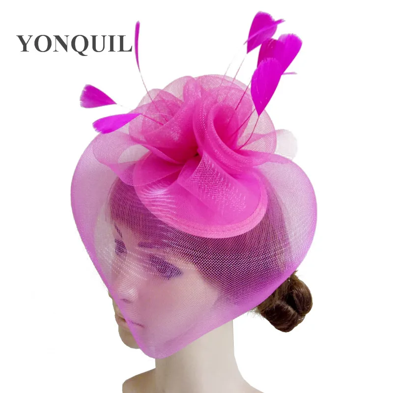 Fascinator Hats 3 Colors Avaliable High Quality Crinoline Fascinator Hats Very Nice Bridal Hair Accessoires SYF250