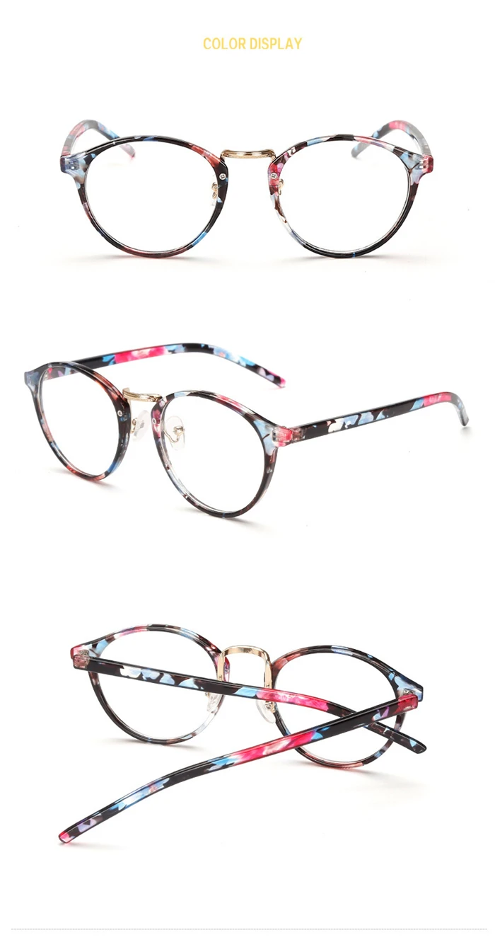 Dioptrien -1,0 -1,5 bis -6,0 Runde fertige Myopiebrille Unisex Mode Harzlinse Kurzsichtige Brillen verschreibungspflichtige Brillen – Detail 3