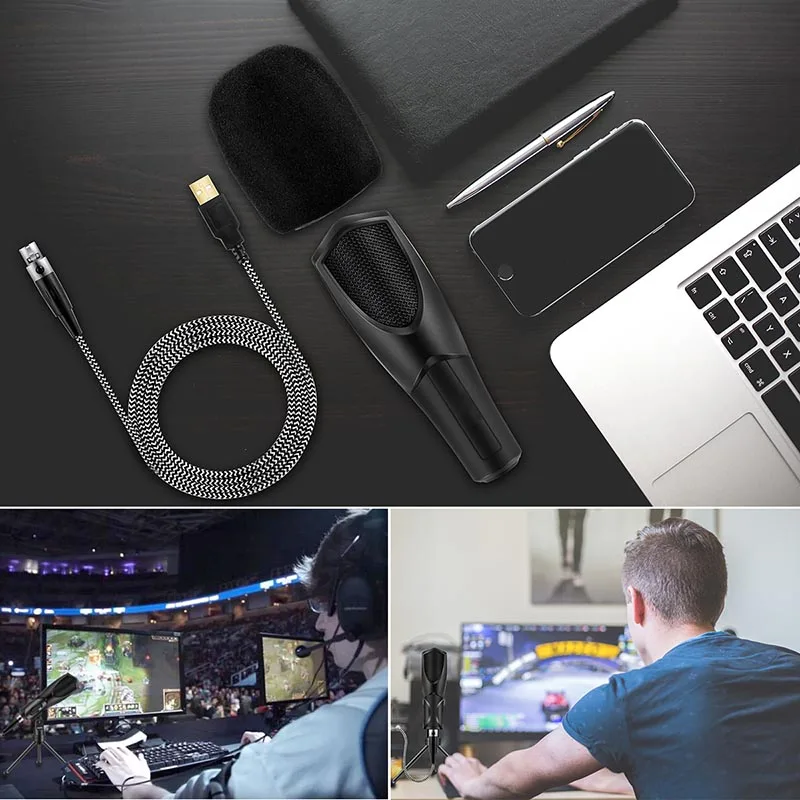 Q3B Microphone Port for High Quality Professional  Capacitor for Skype Computer Mac Video Chat Recording